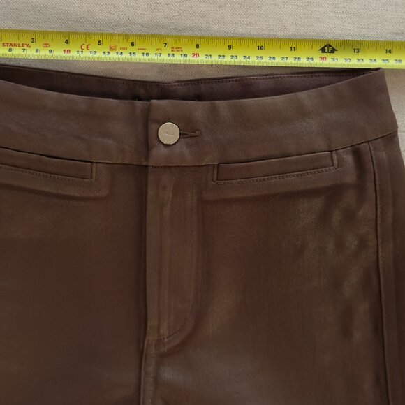 PAIGE Chocolate Shimmer Manhattan High-Rise | Size 27 & Tall Inseam - Picture 10 of 14